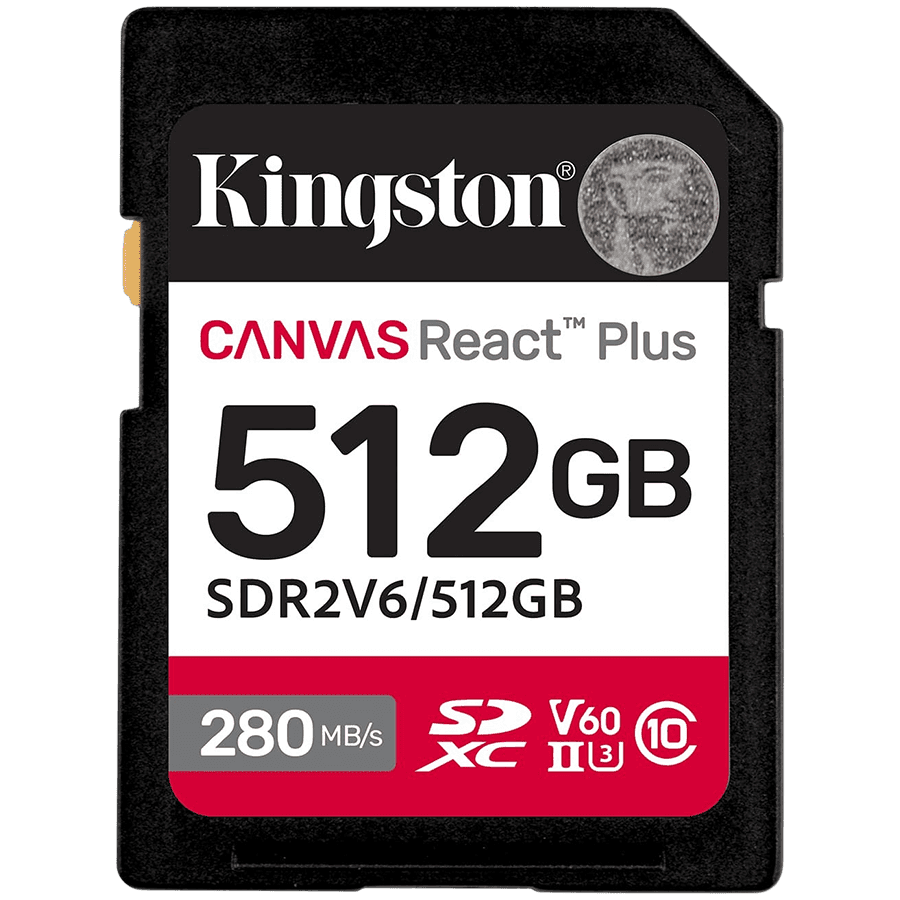 512GB SDXC Canvas React Plus SDXC UHS-II 280R/150W U3 V60