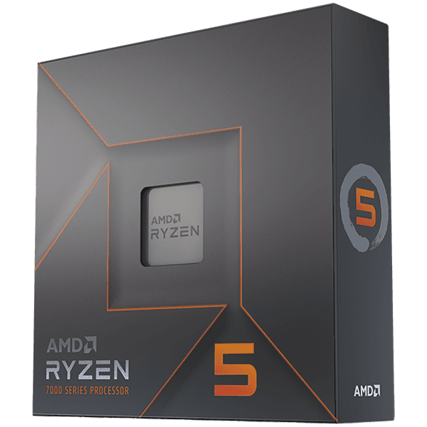 AMD CPU Desktop Ryzen 5 6C/12T 7600X (4.7/5.0GHz Boost,38MB,105W,AM5) box, with Radeon Graphics