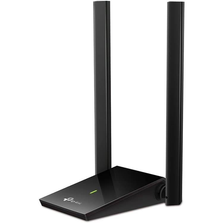 AC1300Mbps Dual-band High-Gain wireless USB adapter, 867Mbps at 5G and 400Mbps at 2.4G, two high gain antennas, USB 3.0, USB extension cable, support wave 2 MU-MIMO, full compatible with Windows and macOS.