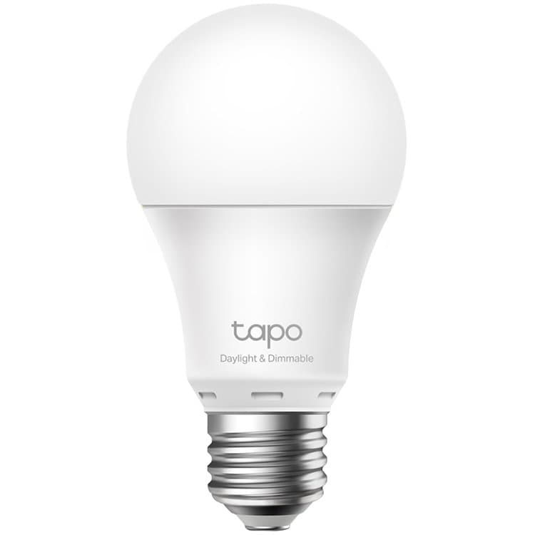 Smart Wi-Fi Light Bulb, Daylight & DimmableSPEC: 2.4 GHz, IEEE 802.11b/g/n, E27 Base, 220–240 V, 50/60 Hz, 806 lm, 7.8 W, 4,000 K, Beam Angle 220° , 8 kWh / 1000h, lifetime up to 15,000 hrsFEATURE: Dimmable, No Hub Required, Voice Control (works w
