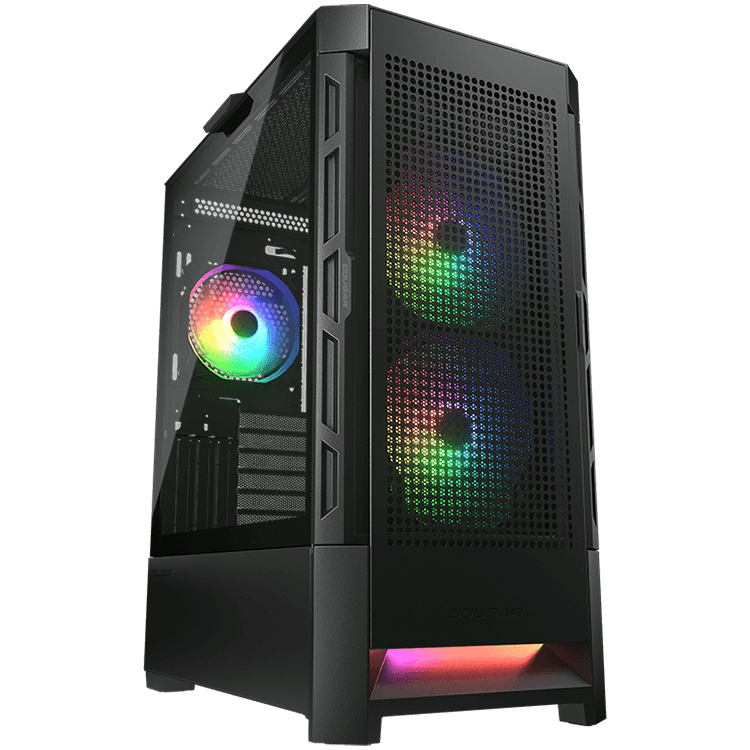 COUGAR DUOFACE RGB PC Case, Mid Tower, Black