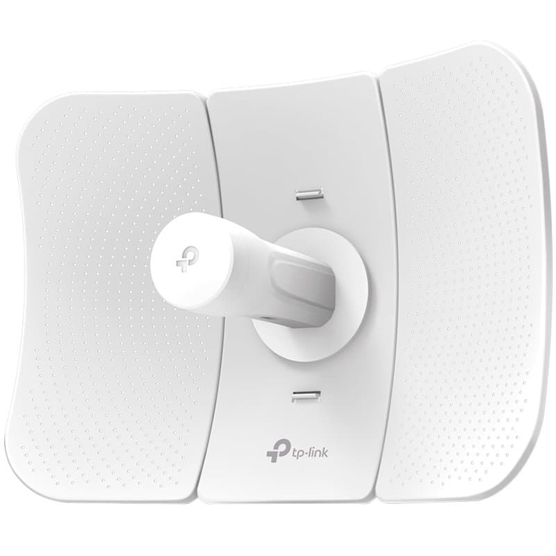 TP-Link CPE605 5 GHz 150 Mbps 23 dBi Outdoor CPE, 1× 10/100 Mbps Shielded Ethernet Port, 150 Mbps at 5 GHz, 23 dBi, 30+ km, IP65 Weatherproof, Passive PoE, MAXtream TDMA, Centralized Management, Spectrum Analyzer, AP/Client/AP Router/AP Client Router/Repeater/Bridge mode