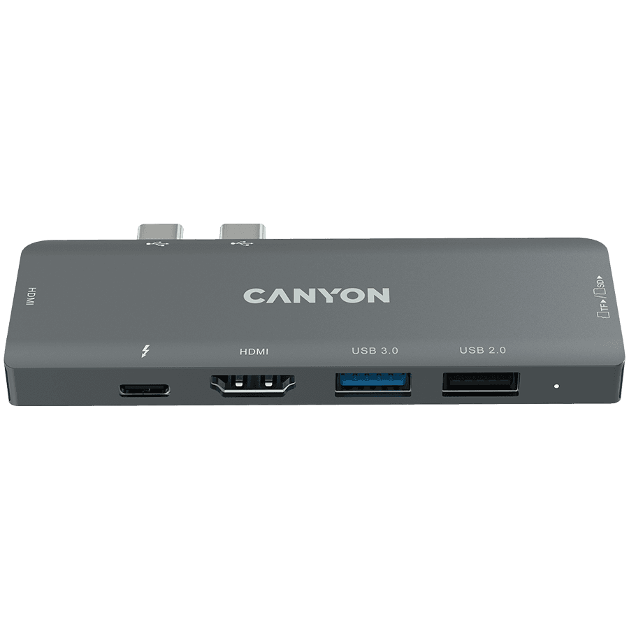CANYON hub DS-5 7in1 Thunderbolt 3 Space Grey