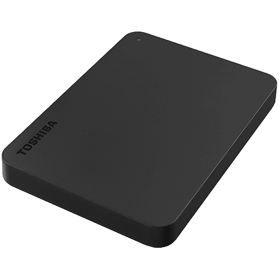 Toshiba External Hard Drive Canvio Slim (2.5'' 1TB, USB3.2 Gen 1, Black)