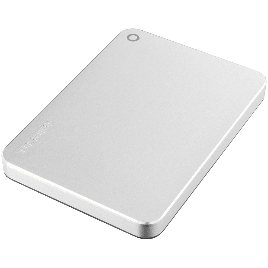 Toshiba External Hard Drive Canvio Slim (2.5'' 2TB, USB3.2 Gen 1, Silver)