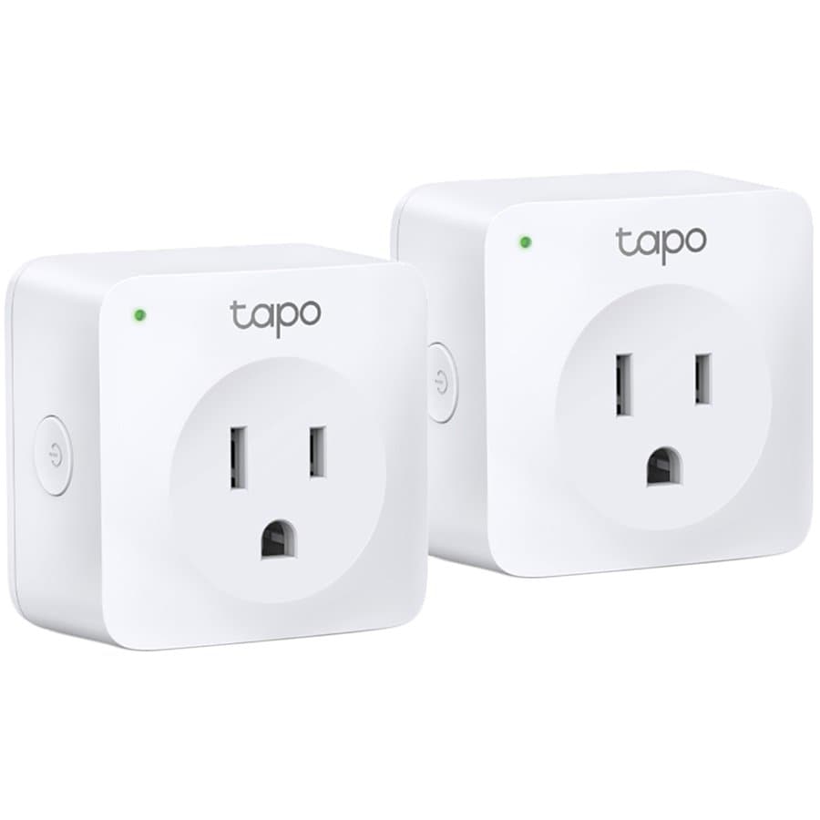 TP-Link Tapo P100 (2-pack), Mini Smart Wi-Fi Socket, Remote Control for Home Appliances, IEEE 802.11b/g/n, Bluetooth 4.2, Wi-Fi 2.4GHz, Android 4.4+, iOS 9.0+