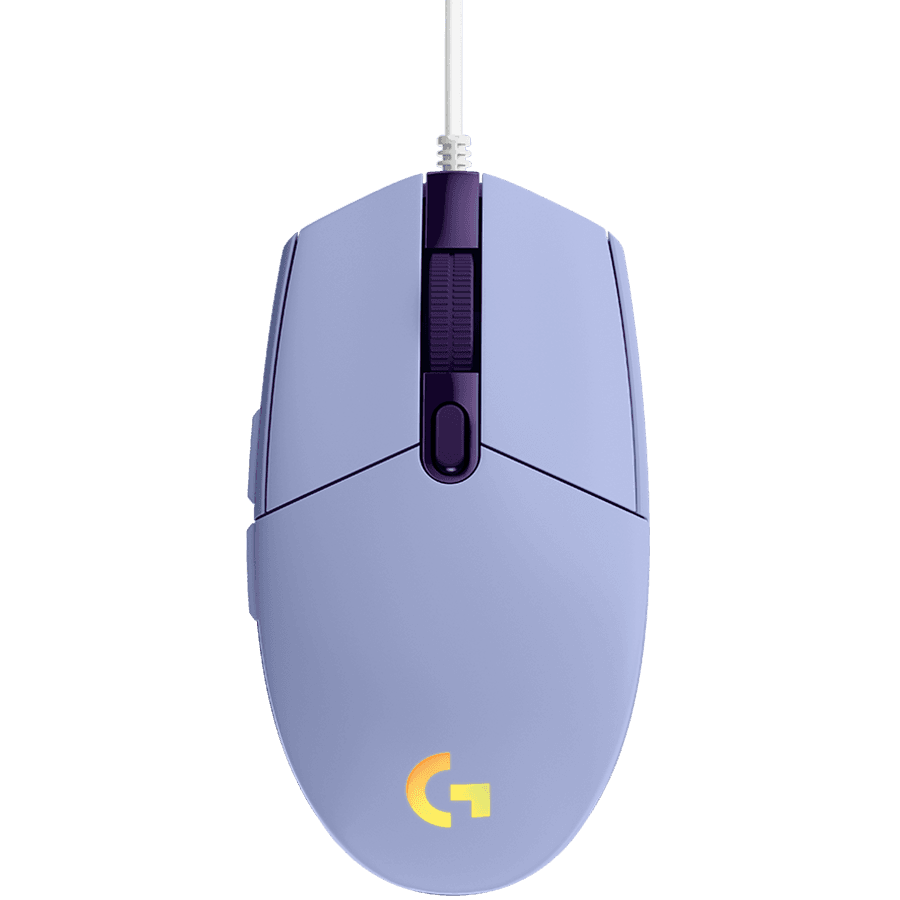 LOGITECH G102 LIGHTSYNC Corded Gaming Mouse - LILAC - USB - EER