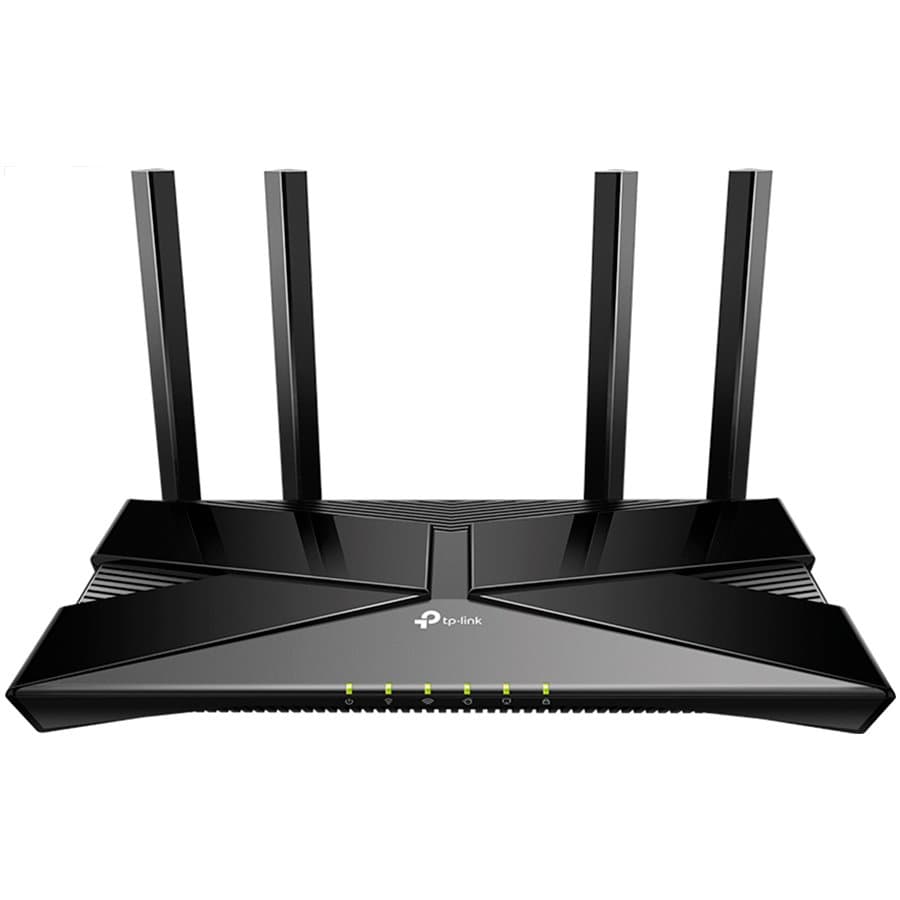 TP Link AX1800 Dual-Band Wi-Fi 6 Router, 1.8 Gbps Wi-Fi, 4× Fixed Antennas, 1× Gigabit WAN Port, 4× Gigabit LAN Ports, Network Security: SPI Firewal, Access Control IP & MAC Binding, Application Layer Gateway, IPv4 IPv6 protocols, OneMesh™ Supported