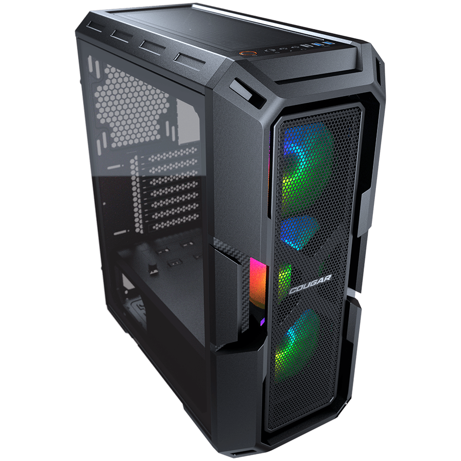 COUGAR | MX440 Mesh RGB | PC Case | Mid Tower / Mesh Front Panel / 3 x ARGB Fans / 4mm TG Left Panel