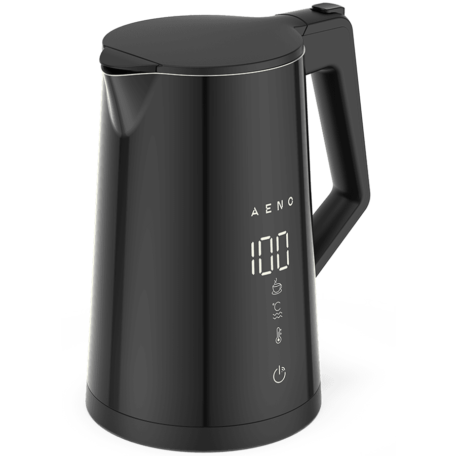 AENO Electric Kettle EK7S Smart: 1850-2200W, 1.7L, Strix, Double-walls, Temperature Control, Keep warm Function, Control via Wi-Fi, LED-display, Non-heating body, Auto Power Off, Dry tank Protection