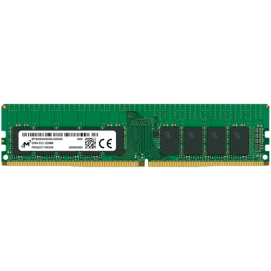 Micron DDR4 ECC UDIMM 32GB 2Rx8 3200 CL22 (16Gbit) (Single Pack)