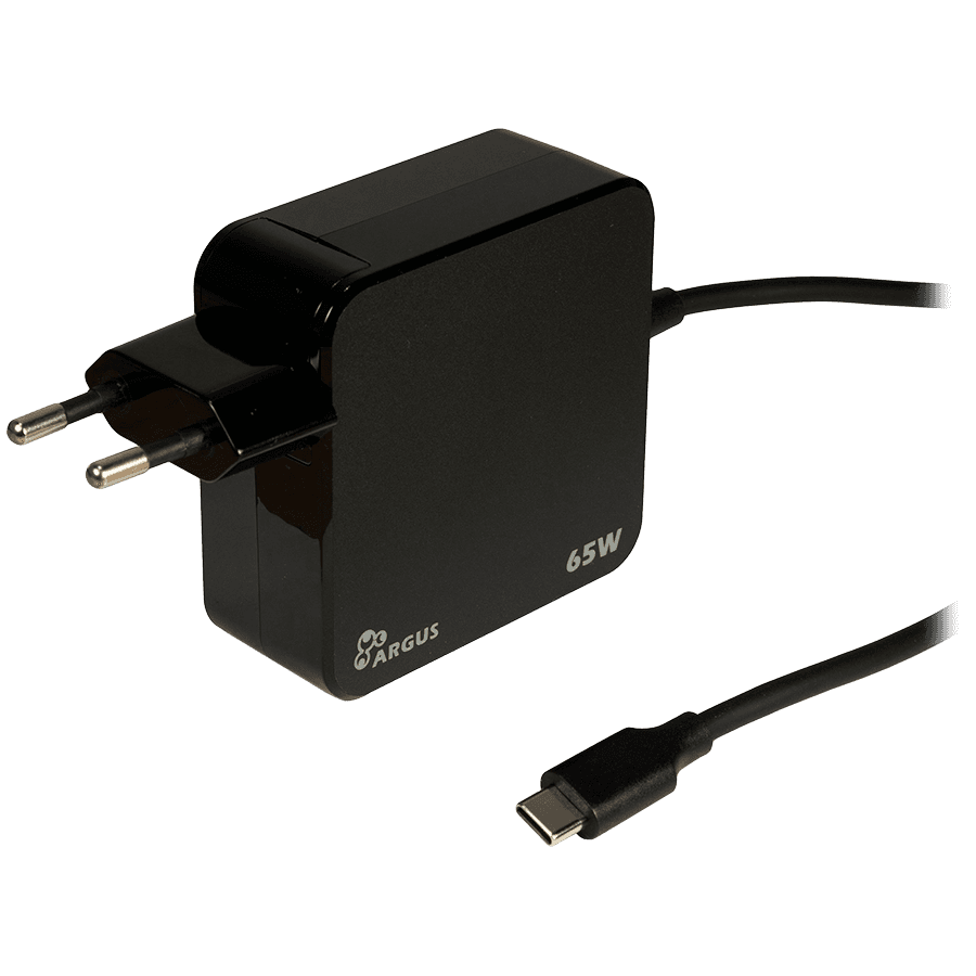 Inter-Tech Power Adapter, Type C, 65W (5V, 9V, 12V, 15V, 20V)