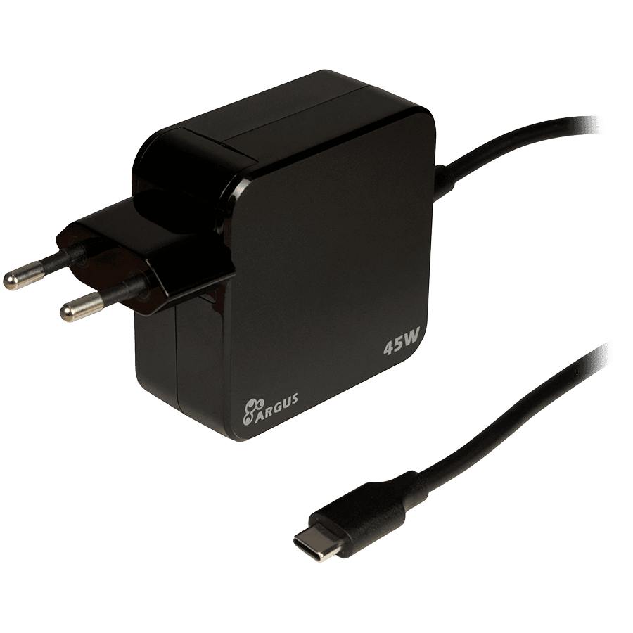 Inter-Tech Power Adapter, Type C, 45W (5V, 9V, 12V, 15V, 20V)