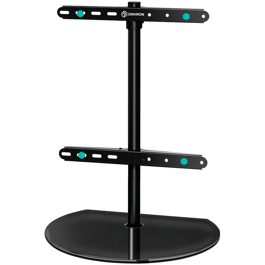 ONKRON Universal Swivel Table Top TV Stand for 32''-65'' TVs up to 35 kg, Black