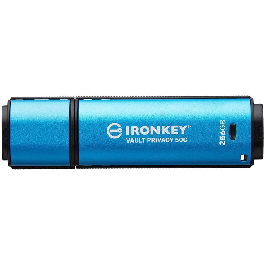 Kingston 64GB USB-C IronKey Vault Privacy 50C AES-256 Encrypted, FIPS 197