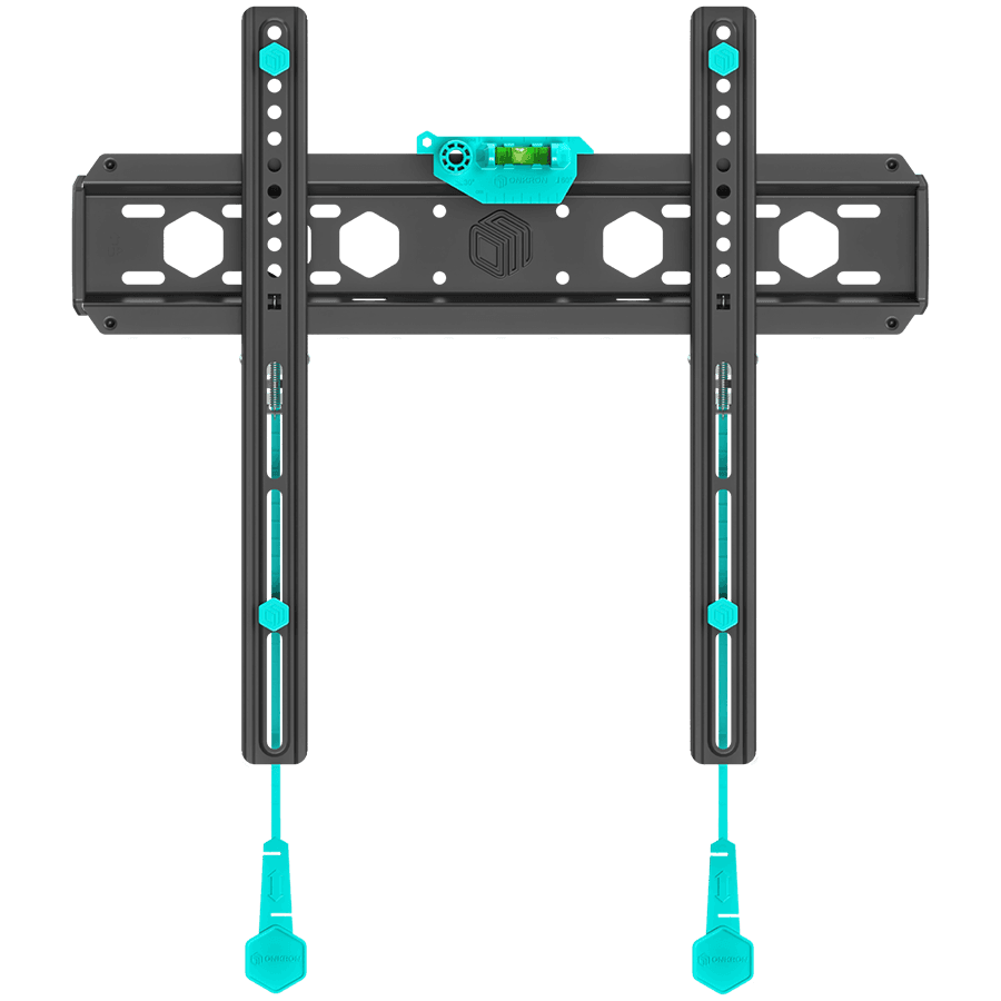ONKRON Fixed TV Wall Mount for 32 to 65-inch Flat Panel TVs Digital Panels 56,8 kg, Black