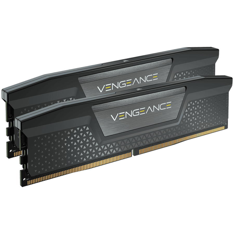 CORSAIR DDR5, 5600MT/s 48GB 2x24GB DIMM, 40-40-40-77, XMP 3.0, VENGEANCE DDR5 Black Heatspreader, 1.25V