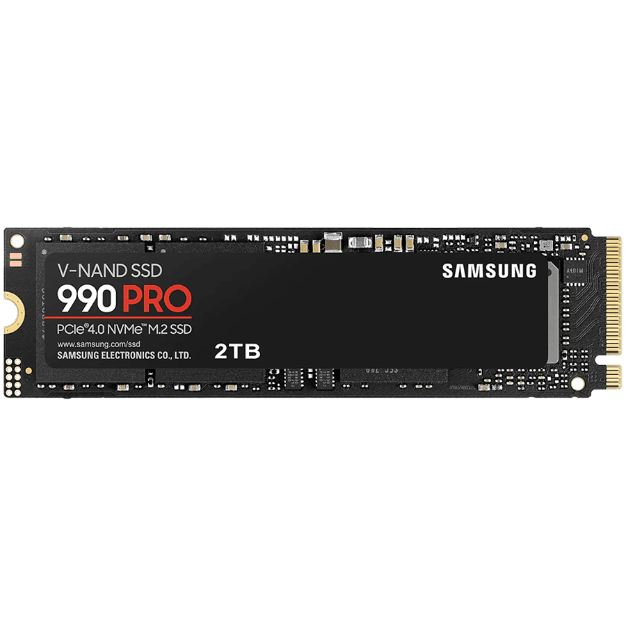 Samsung SSD 2TB M.2 PCIEx4 PCI Gen4.0 990 Pro without Heatsink 1200 TBW 5 yrs