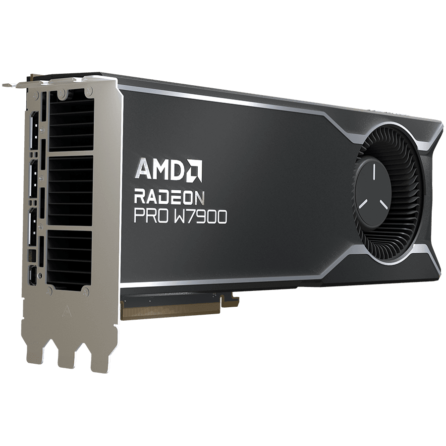 AMD GPU Radeon PRO W7900 48GB GDDR6 384 bit, 61 Tflops, 864 GBps, PCIe 4.0, 3x DP, 1x mDP, 4x 4K, 295W, Active
