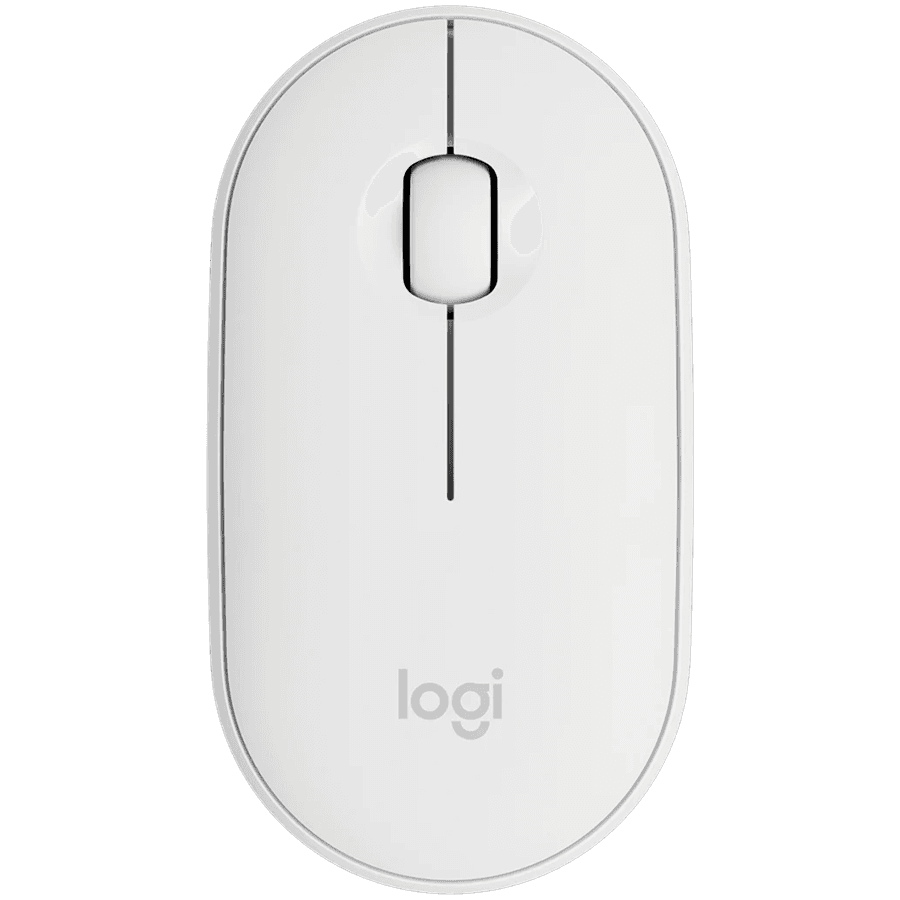 LOGITECH M350S Pebble 2 Bluetooth Mouse - TONAL WHITE