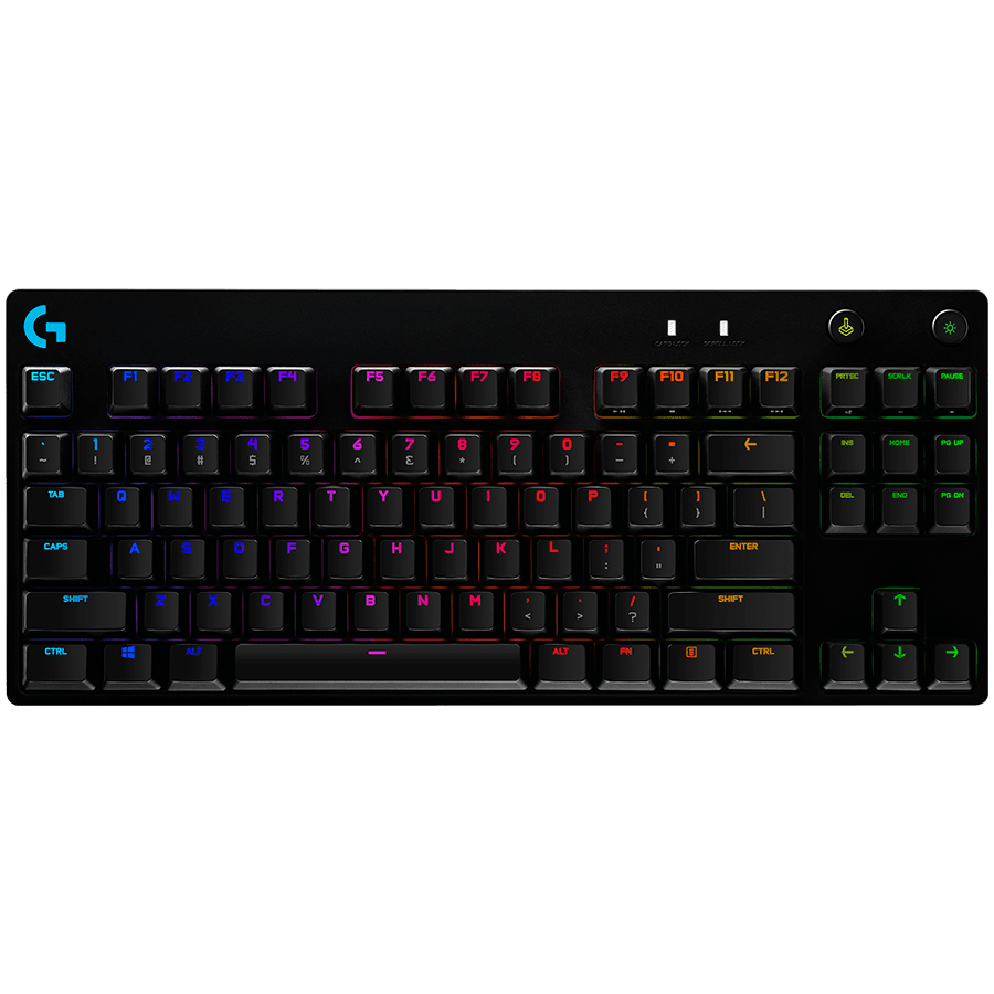 LOGITECH G PRO X TKL LIGHTSPEED Mechanical Gaming Keyboard - BLACK - US INT'L - TACTILE