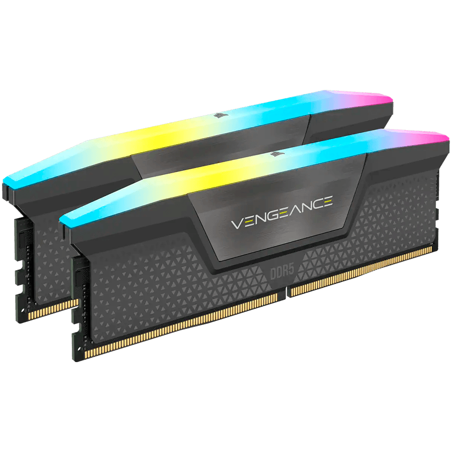 CORSAIR VENGEANCE RGB DDR5 32GB (2 x 16GB) DDR5 6000 CL30-36-36-76 1.40V Intel XMP - BLACK