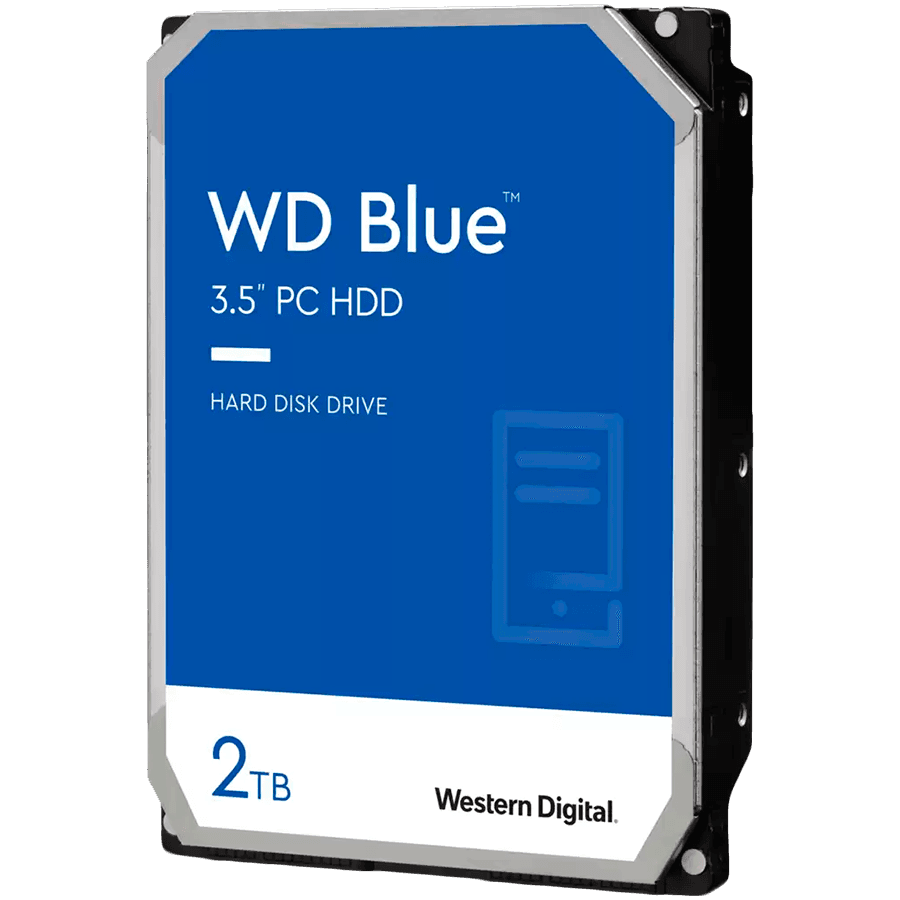 HDD Desktop WD Blue (3.5'', 2TB, 256MB, 5400 RPM, SATA 6 Gb/s)