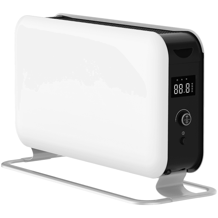 Mill WiFI Gen. 3 1500W portable convection heater, LED display, steel fronts, alu feet, x aluminum heating element, thermostat: Millheat APP + WiFi + Bluetooth. 1 effect level: 1500W