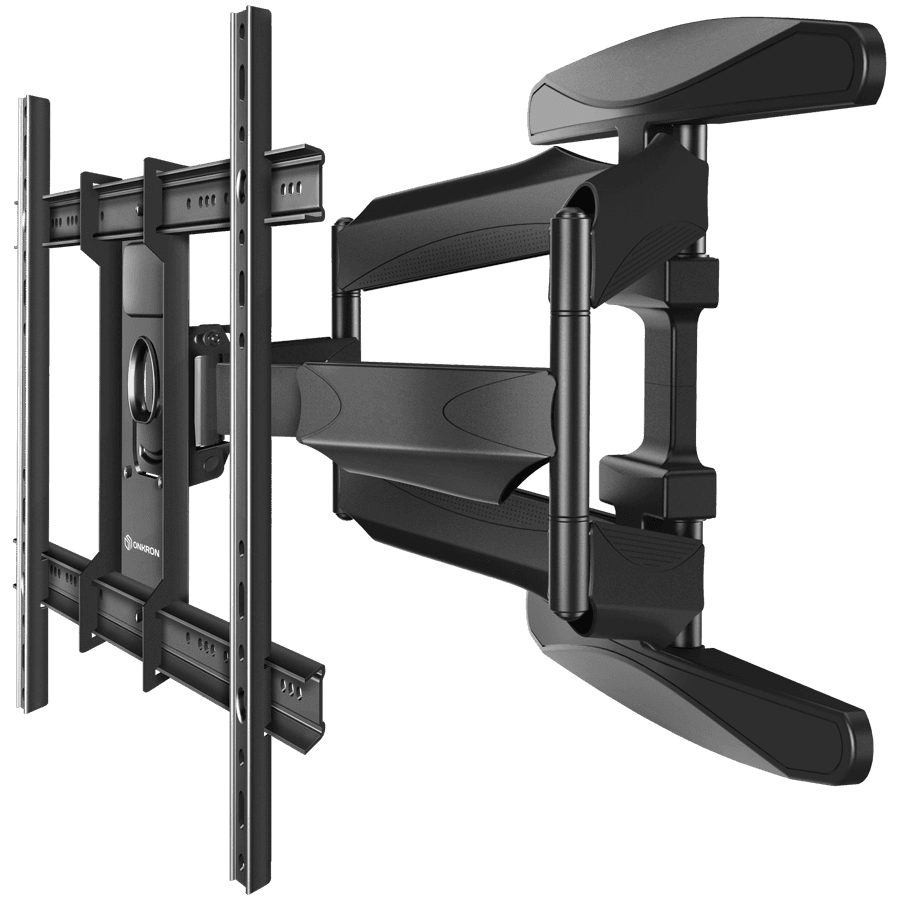 ONKRON Full Motion TV Wall Mount for 40 to 75-inch Flat Panel TVs Digital Panels 45,5 kg, Black