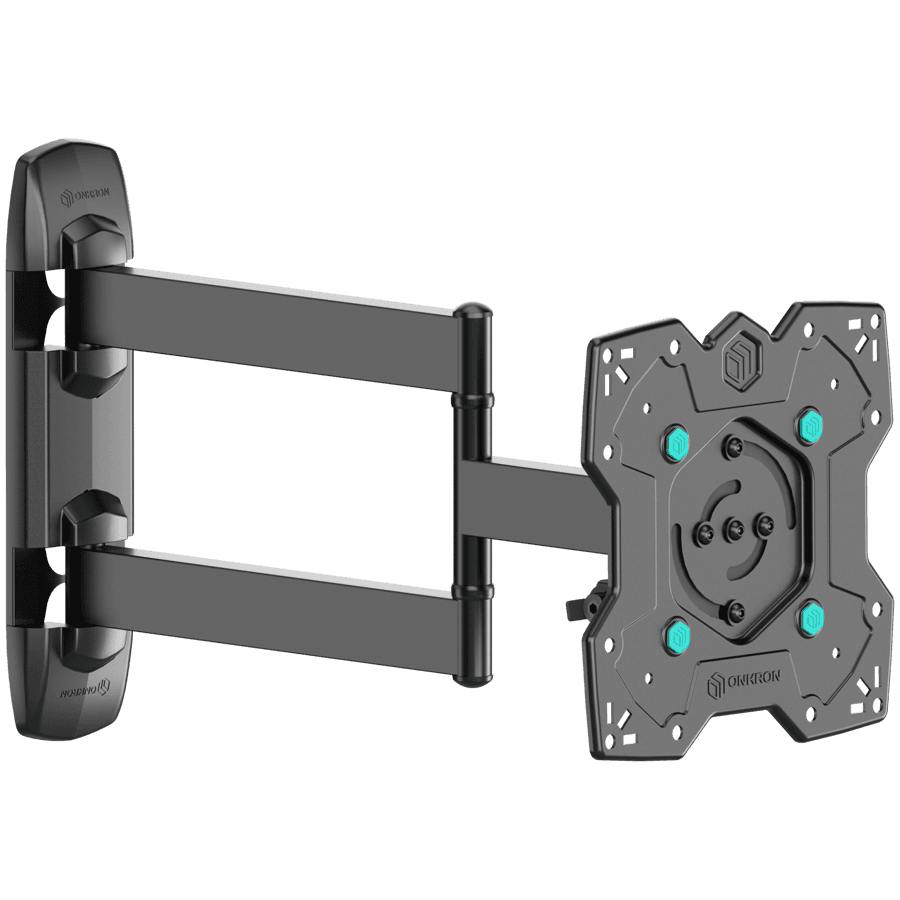ONKRON Full Motion TV Wall Mount for 17– 43 Inch LCD LED Flat Screens up to 35 kgs, Black