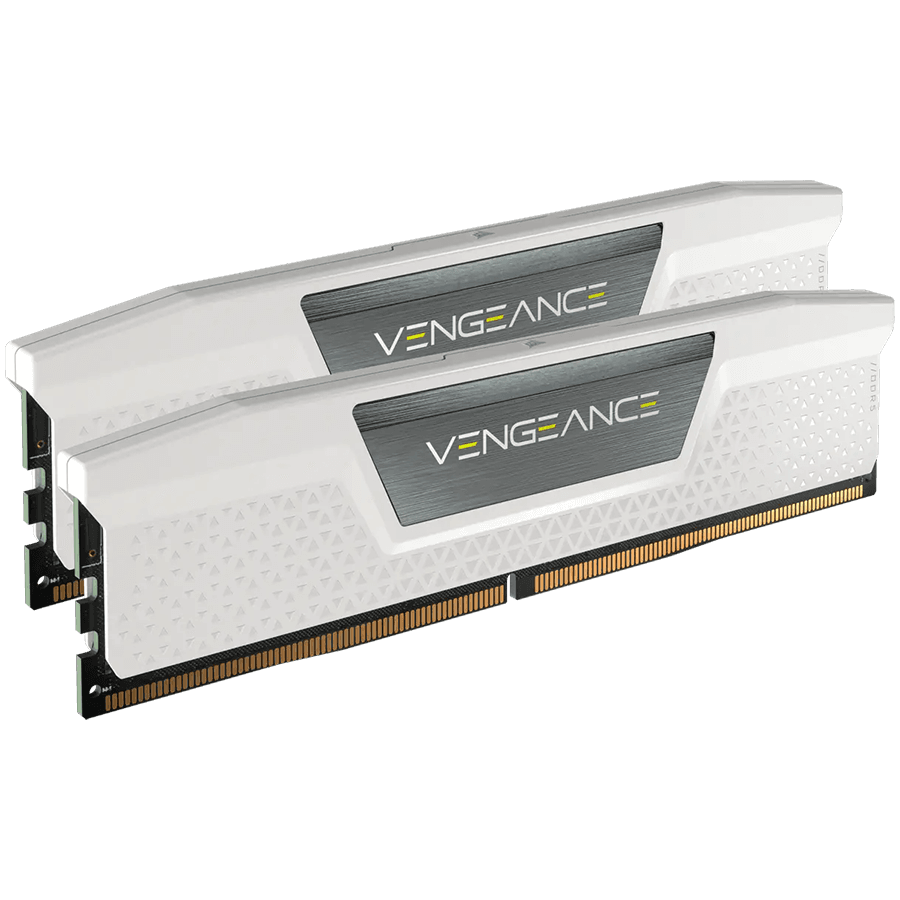 CORSAIR VENGEANCE DDR5 32GB (2x16GB) DDR5 5600 CL40-40-40-77 1.2V Std PMIC Intel XMP Memory - White