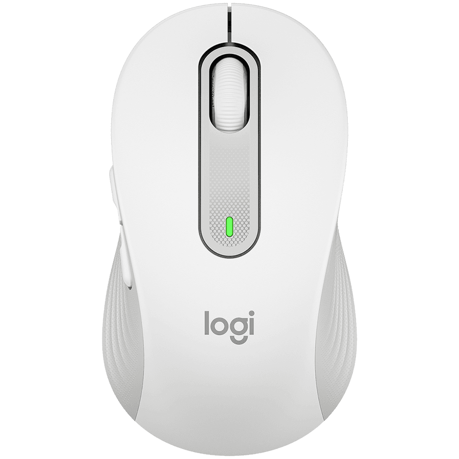 LOGITECH M650L Signature Bluetooth Mouse - OFF-WHITE - LEFT
