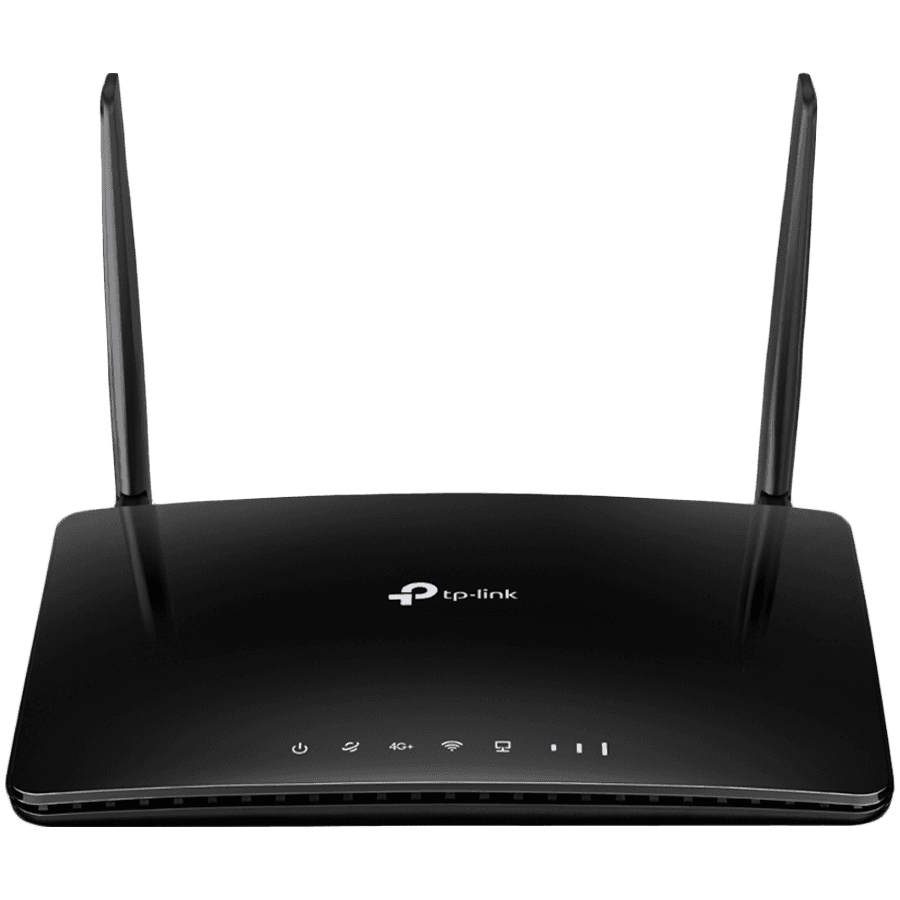 AC1200 4G LTE Advanced Cat6 Gigabit Router Build-In 300Mbps 4G+ LTE Advanced Modem SPEED: 867 Mbps at 5 GHz + 300 Mbps at 2.4 GHz, 4G+ Cat6 300/50 Mbps SPEC: 2× Antennas, 3× Gigabit LAN Ports, 1× Gigabit WAN/LAN Port, LTE-FDD/LTE-TDD/DC-HSPA+/HSPA+/