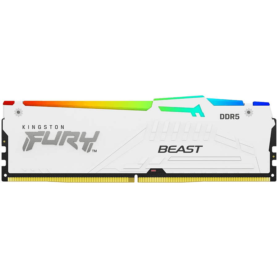 Kingston 32GB 6000MT/s DDR5 CL30 DIMM FURY Beast White RGB EXPO
