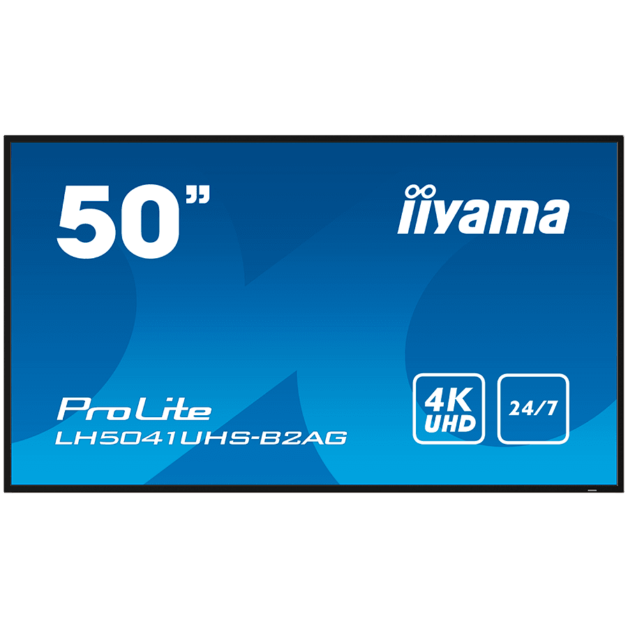 IIYAMA LFD PROLITE LH5041UHS-B2AG 50" Professional Digital Signage 4K 24/7 3840x2160 VA 16:9 500cd 5000:1 landscape, portrait
