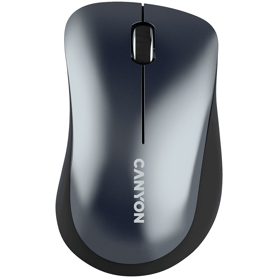 CANYON MW-11, 2.4 GHz Wireless mouse,with 3 buttons, DPI 1200, Battery:AAA*2pcs,Black,67*109*38mm,0.063kg