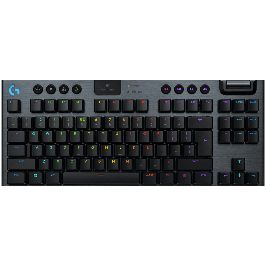 LOGITECH G915 X LIGHTSPEED Wireless Gaming Keyboard - BLACK - US INT'L - 2.4GHZ/BT  - EMEA28i-935 - CLICKY