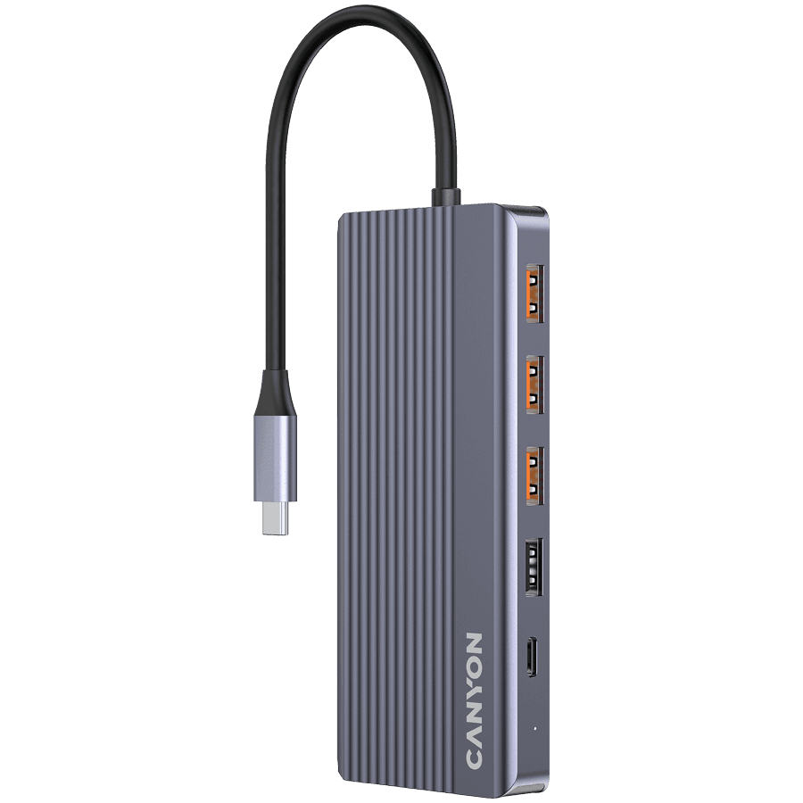 CANYON hub DS-16 13in1 4k USB-C Grey