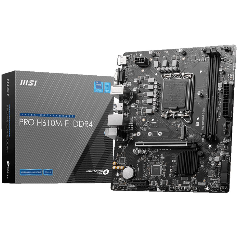 MSI MB 1700 H610 2xDDR4 4xSATA 1xM2 VGAx1 HDMIx1 Mirco-ATX