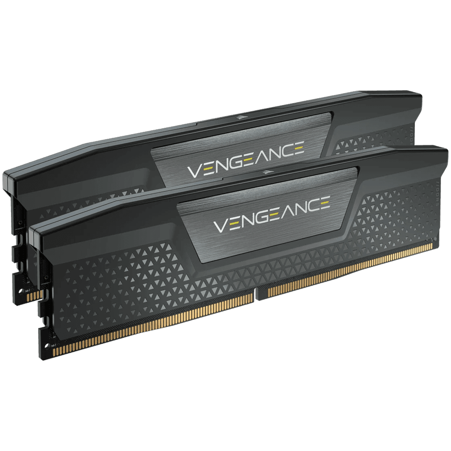 CORSAIR DDR5, 6400MT/s 32GB 2x16GB DIMM, 36-48-48-104, Std PMIC, XMP 3.0, VENGEANCE DDR5 Black Heatspreader, Black PCB, 1.4V