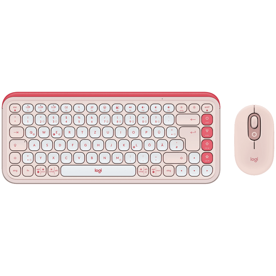 LOGITECH POP ICON COMBO - ROSE - BT - Croatian layout