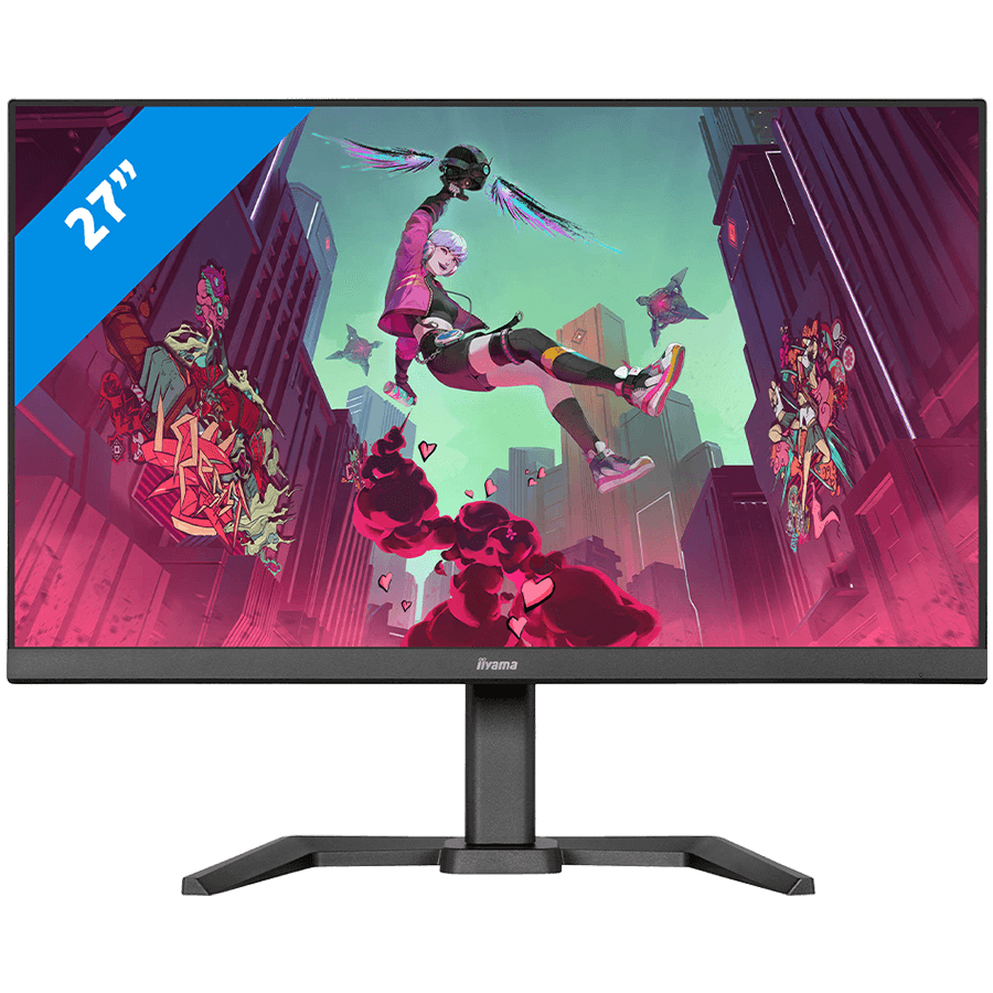 IIYAMA Monitor LED GB2770HSU-B6 27" Fast IPS 1920 x 1080 @180Hz  300 cd/m² 0.2ms HDCP HDMI DP 4xUSB 3.2 Speakers	2 x 2W swivel, tilt, pivot (rotation both sides)