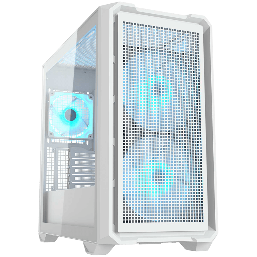 COUGAR MX600 Mini RGB PC Case, Mini Tower, White