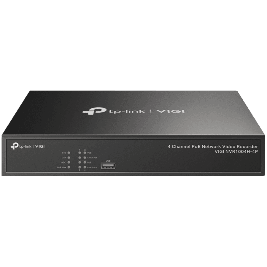 4K HDMI Video Output & 16MP Decoding Capacity: Sharp image definition up to 8MP and a 4-channel display ensures you capture every detail, from every angle†.Simplified Deployment with PoE+: Easily connect and power your PoE camera with one RJ45