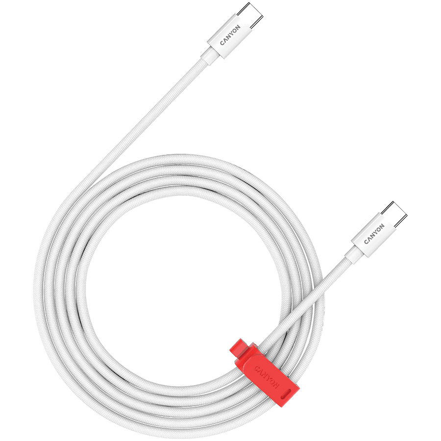 CANYON cable CC100AB C-C 100W Braided 1.2m White