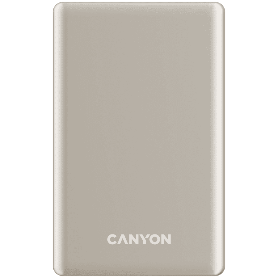 CANYON power bank OnPower 505 slim Magnetic 5000 mAh PD20W Bež