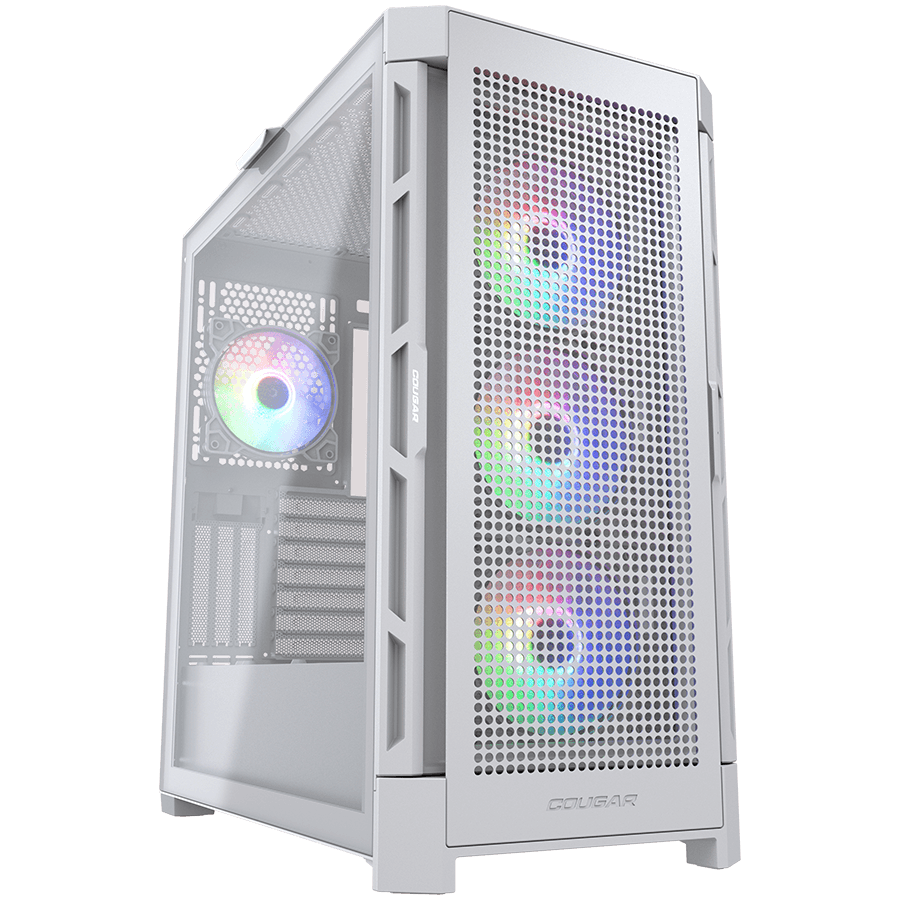COUGAR AIRFACE PRO RGB PC Case, Mid Tower, White