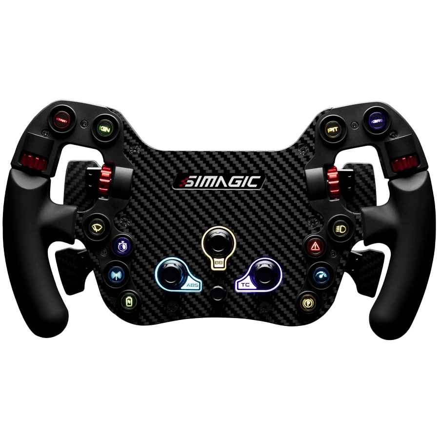 SIMAGIC FX Steering Wheel, Carbon Fiber, Shifter & Clutch Paddles. S204