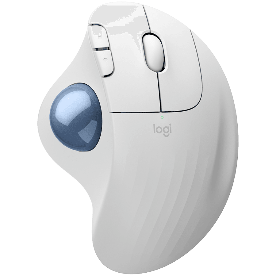 LOGITECH ERGO M575S Wireless Trackball  - OFFWHITE+BLUE BALL - BT - EMEA28-935