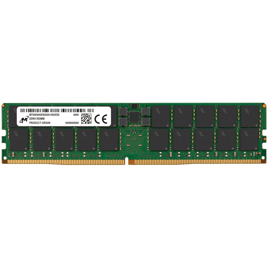 Micron DDR5 RDIMM 128GB 2Rx4 5600 CL46 (32Gbit) (Single Pack)